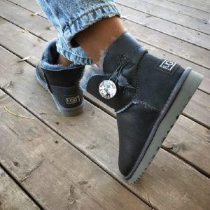 UGG BAILEY BUTTON BLING MINI Leather