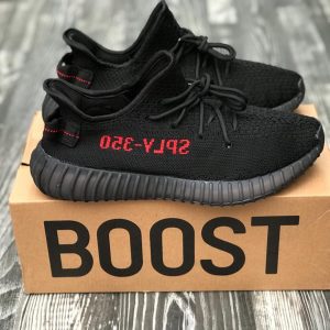 Кроссовки мужские Adidas Yeezy Boost SPLY 350 Black Red