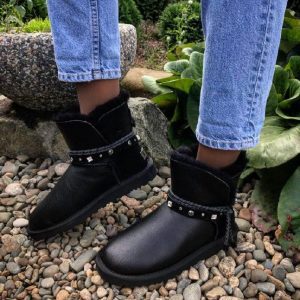 Угги женские UGG LACE MINI Leather