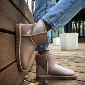 Угги женские UGG CLASSIC MINI Leather