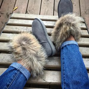 Угги женские UGG Fox Fur Mini