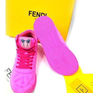 Кроссовки женские Fendi Prints On Pink