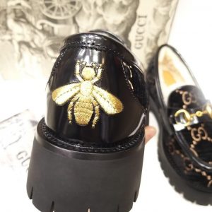 Лоферы женские Gucci Horsebit Black