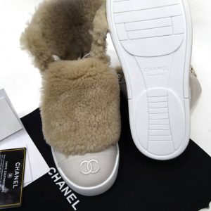 Ботинки женские Chanel Winter Beige