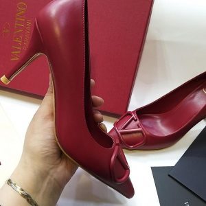 Туфли женские Valentino VLOGO Bordo