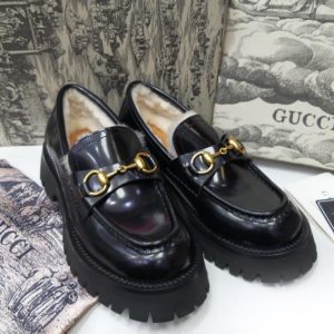 Лоферы женские Gucci Black