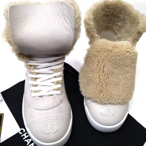 Ботинки женские Chanel Winter Beige