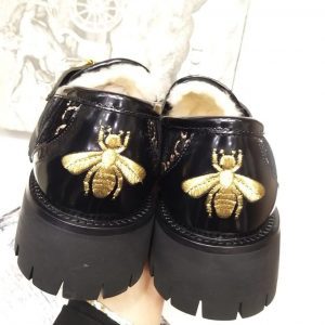 Лоферы женские Gucci Horsebit Black