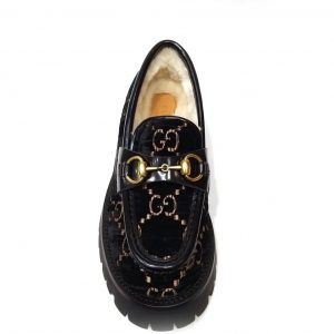 Лоферы женские Gucci Horsebit Black