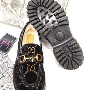 Лоферы женские Gucci Horsebit Black