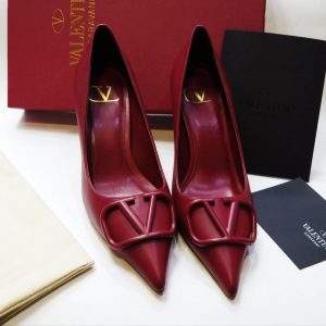 Туфли женские Valentino VLOGO Bordo