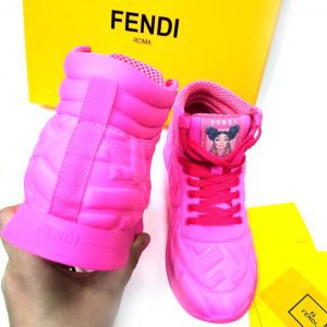 Кроссовки женские Fendi Prints On Pink