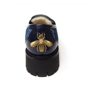 Лоферы женские Gucci Horsebit Dark Blue