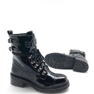 Ботинки женские Balmain Patent Leather Ranger Ankle Boots