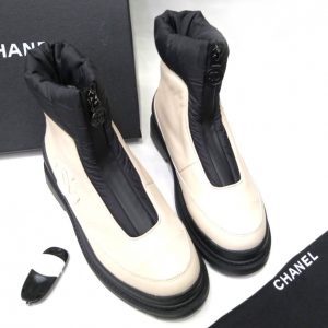 Ботинки женские Chanel Winter Black White