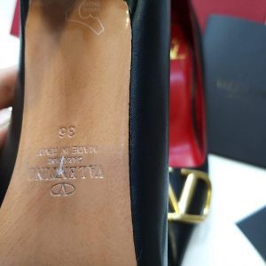 Туфли женские Valentino VLOGO Black Red