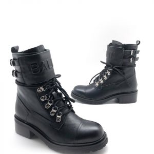 Ботинки женские Balmain Leather Ranger Ankle Boots