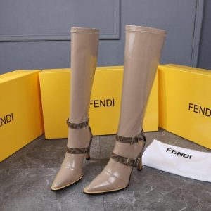 Сапоги женские FFrame Fendi Beige