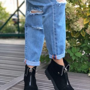 Ботинки женские Alexander McQueen Mid Black