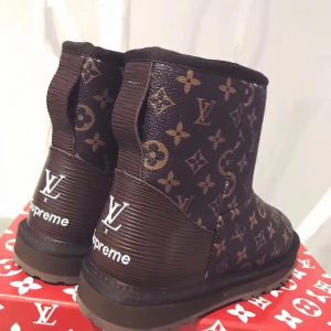 Угги женские Louis Vuitton Supreme Brown