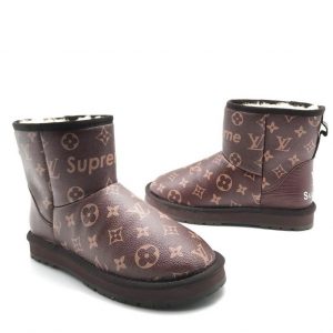 Угги женские Louis Vuitton Supreme Brown