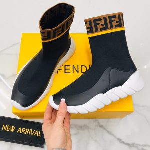 Кроссовки женские Fendi Black