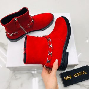 Ботинки женские Casadei Red