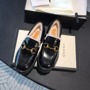 Лоферы женские Gucci Black