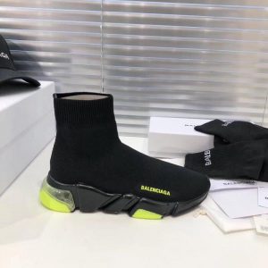 Кроссовки женские Balenciaga Speed Clear Yellow Sole