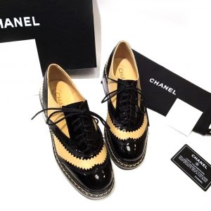 Ботинки женские Chanel Black Beige