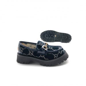 Лоферы женские Gucci Horsebit Dark Blue