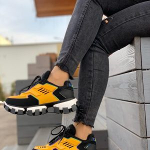 Кроссовки женские Prada CloudBust Thunder Yellow