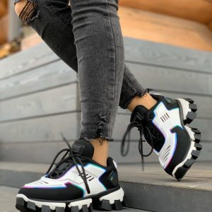 Кроссовки женские Prada CloudBust Thunder White Black