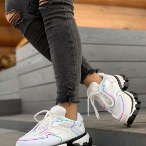 Кроссовки женские Prada CloudBust Thunder White