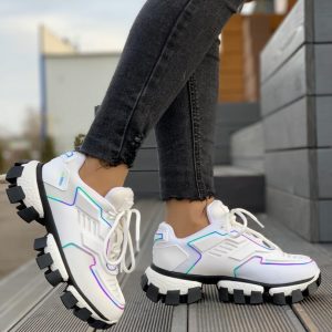 Кроссовки женские Prada CloudBust Thunder White