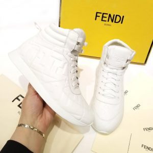 Кроссовки женские Fendi Prints On White