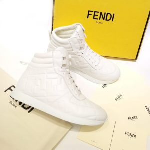 Кроссовки женские Fendi Prints On White