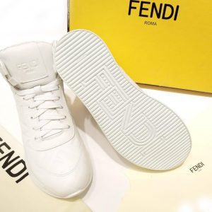 Кроссовки женские Fendi Prints On White