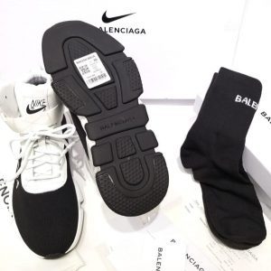 Кроссовки женские Balenciaga Nike Air Pegasus White Black