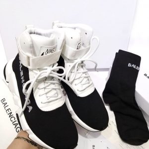 Кроссовки женские Balenciaga Nike Air Pegasus White Black