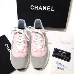 Кроссовки женские Chanel Grey Wool