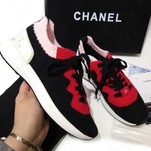 Кроссовки женские Chanel Red Wool