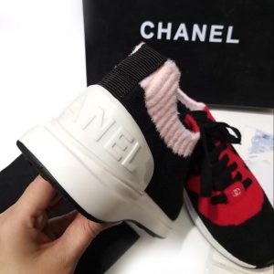 Кроссовки женские Chanel Red Wool