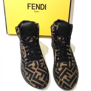 Кроссовки женские Fendi Prints On Gold