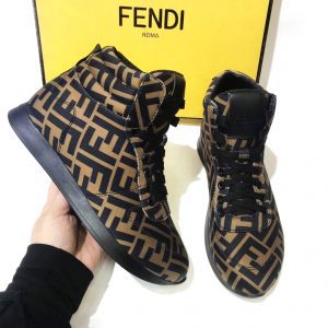 Кроссовки женские Fendi Prints On Gold