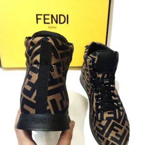 Кроссовки женские Fendi Prints On Gold