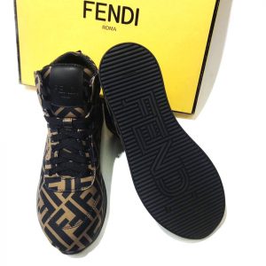 Кроссовки женские Fendi Prints On Gold