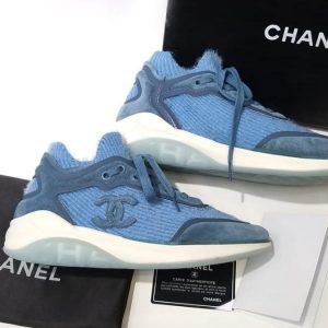 Кроссовки женские Chanel Blue Angora