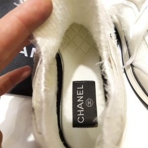 Кроссовки женские Chanel Beige Angora