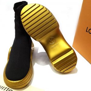 Кроссовки высокие женские Louis Vuitton ARCHLIGHT Black Gold